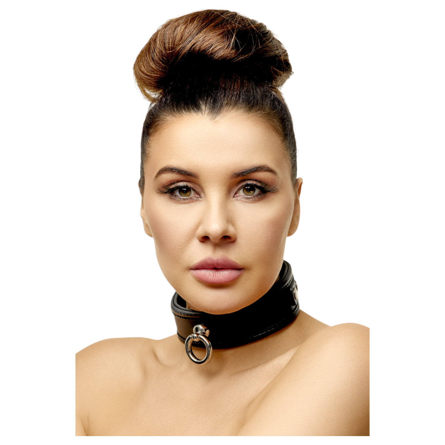 ZADO - obojek na krk - pravá kůže - černý