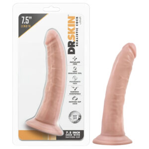 Dr. Skin - realistický dildo s přísavkou - tělová barva 17