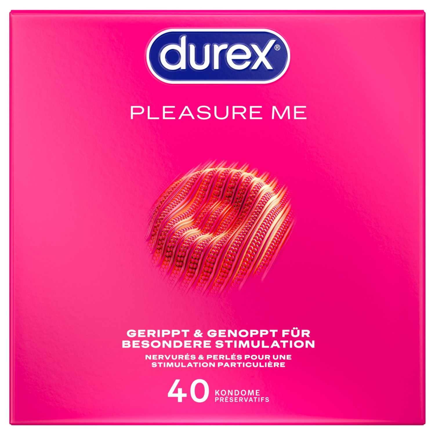 Durex - Pleasure Me kondom (40 ks)
