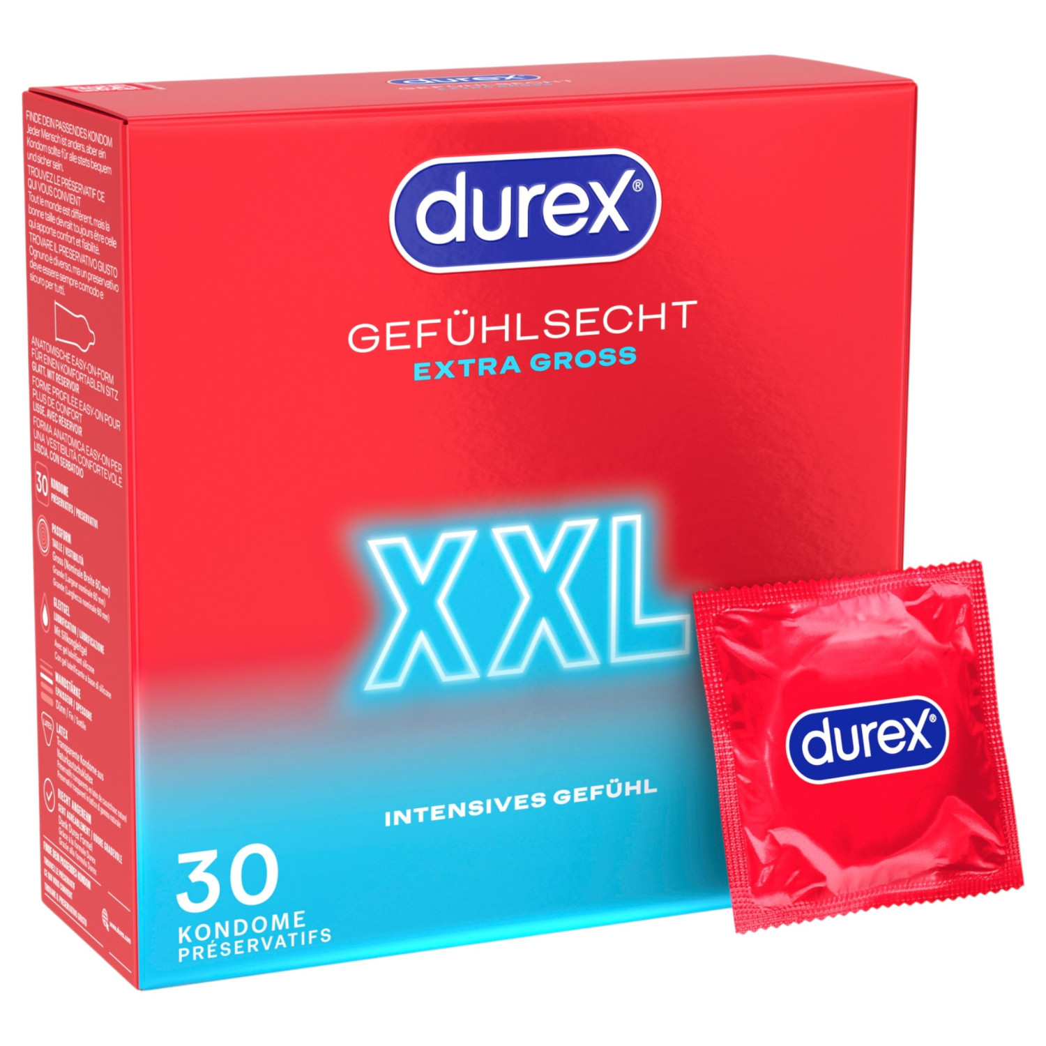 Durex - XXL kondomy (30 ks)