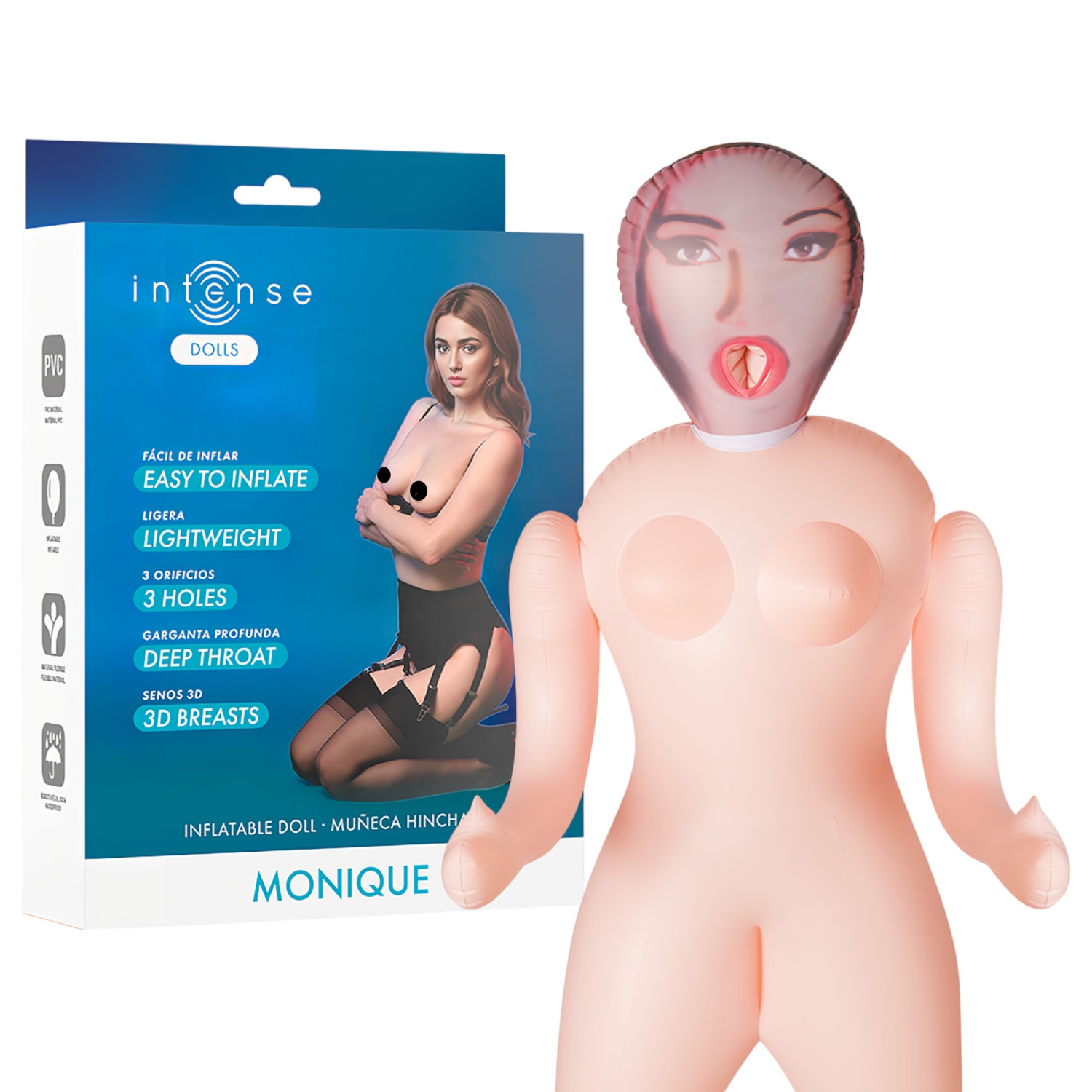 Intense Dolls Monique - nafukovací panna - realistická velikost