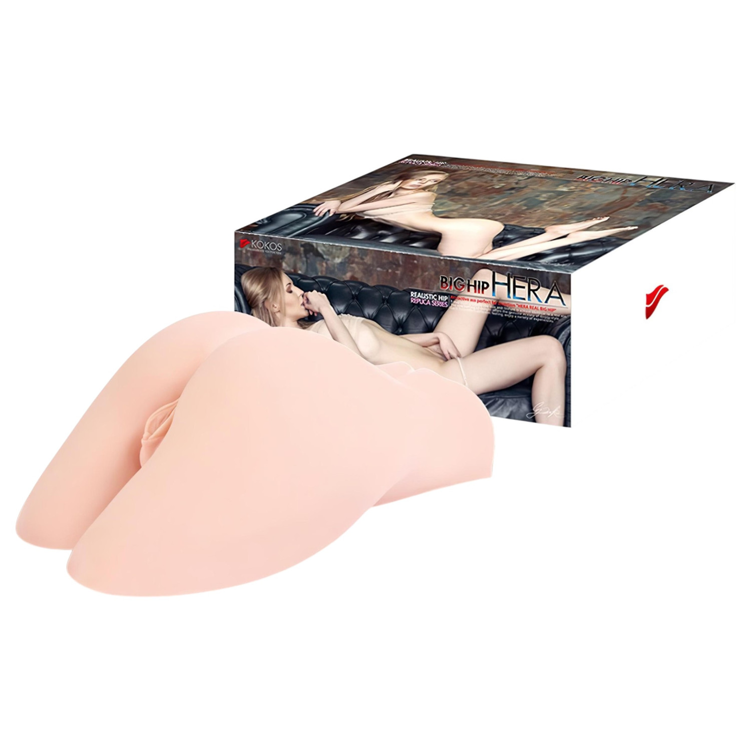 Kokos Hera Big Hip - realistický torzo masturbátor (přírodní)