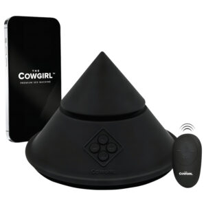 The Cowgirl Cone - chytrý sexstroj s různými nástavci (černý)
