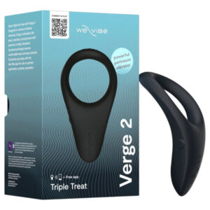 We-Vibe Verge 2 - chytrý vibrační kroužek na penis (černý)