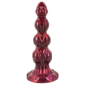 Beasty Cocks - realistické fantasy dildo „Vlkodlak Willie“ s přísavkou (metalická bordó