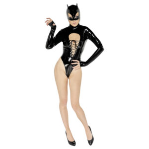 Black Velvets - dámské body s dlouhým rukávem - černé - L