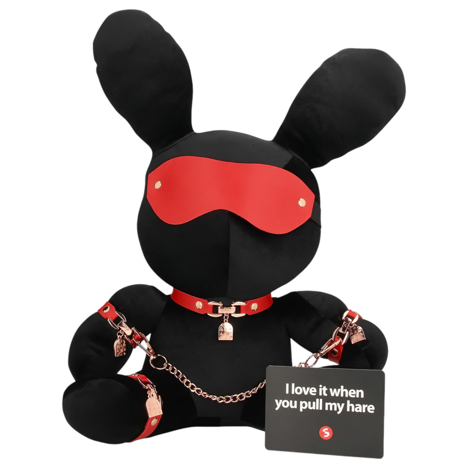 Bondage Rabbit - BDSM maska králík - černá