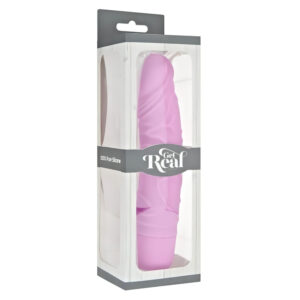 Classic Get Real - realistický vibrátor - silikonový - růžový
