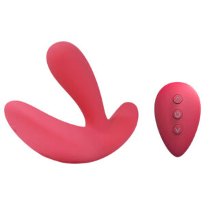 Cotoxo Saddle - vibrátor na prostatu s dálkovým ovládáním - červený