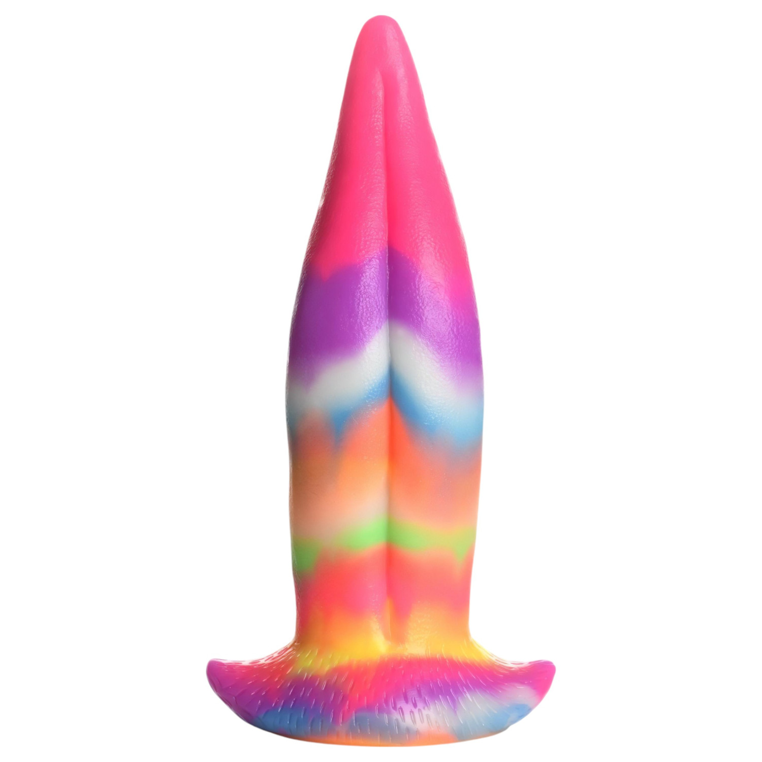 Creature Cocks Tongue - svítící silikonový dildo - 21 cm
