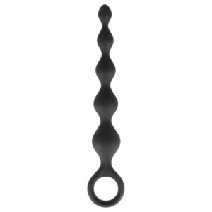 Dorcel Deep Feel - perličkový anální dildo (černý)