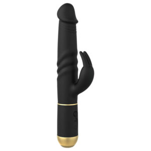 Dorcel - vibrátor s pohyblivým klitorálním stimulátorem - černý