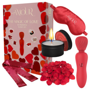 Dreamtoys Amour - sada vibrátorů typu wand (červená)