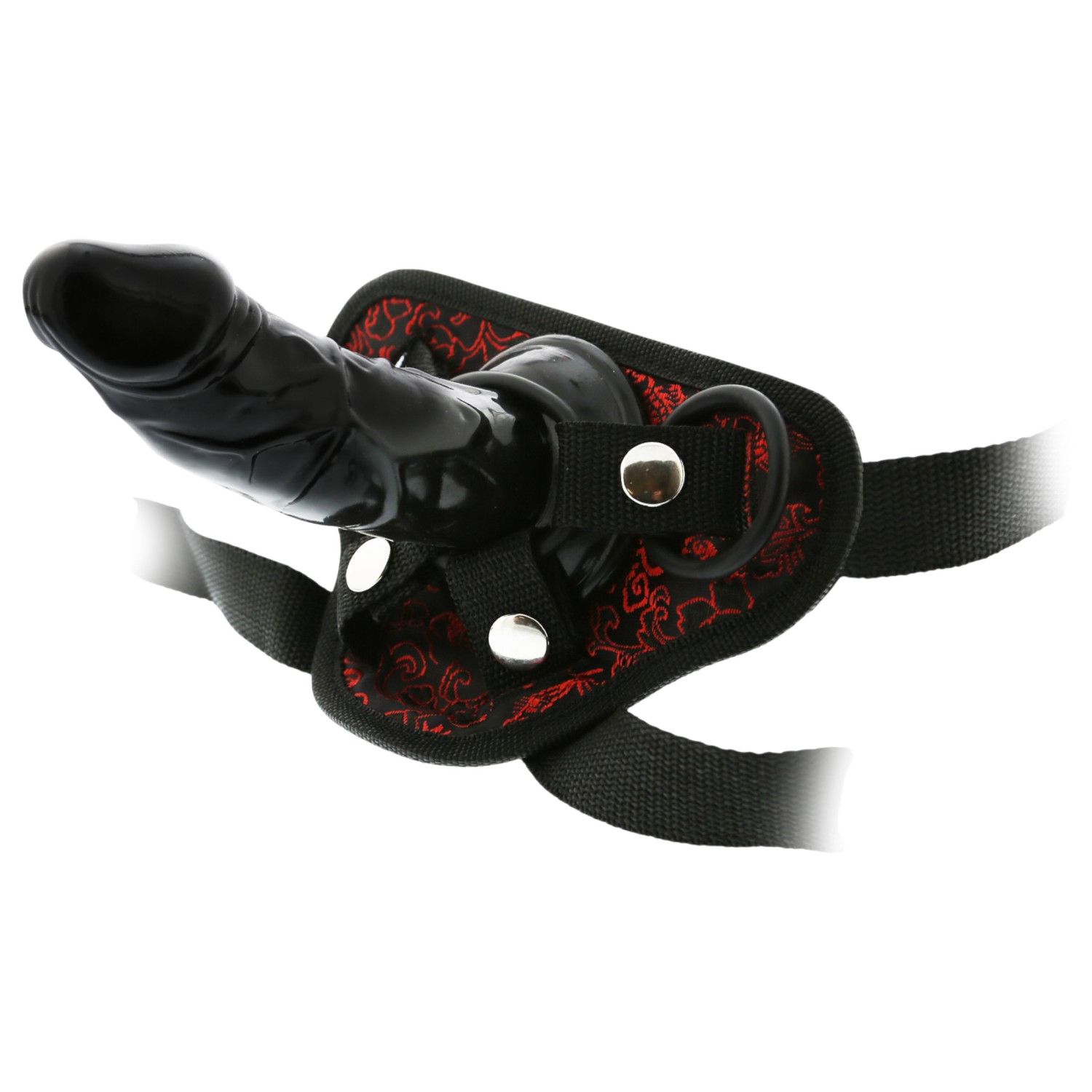 Dreamtoys Blaze - nasazovací dildo s postrojem (černé)