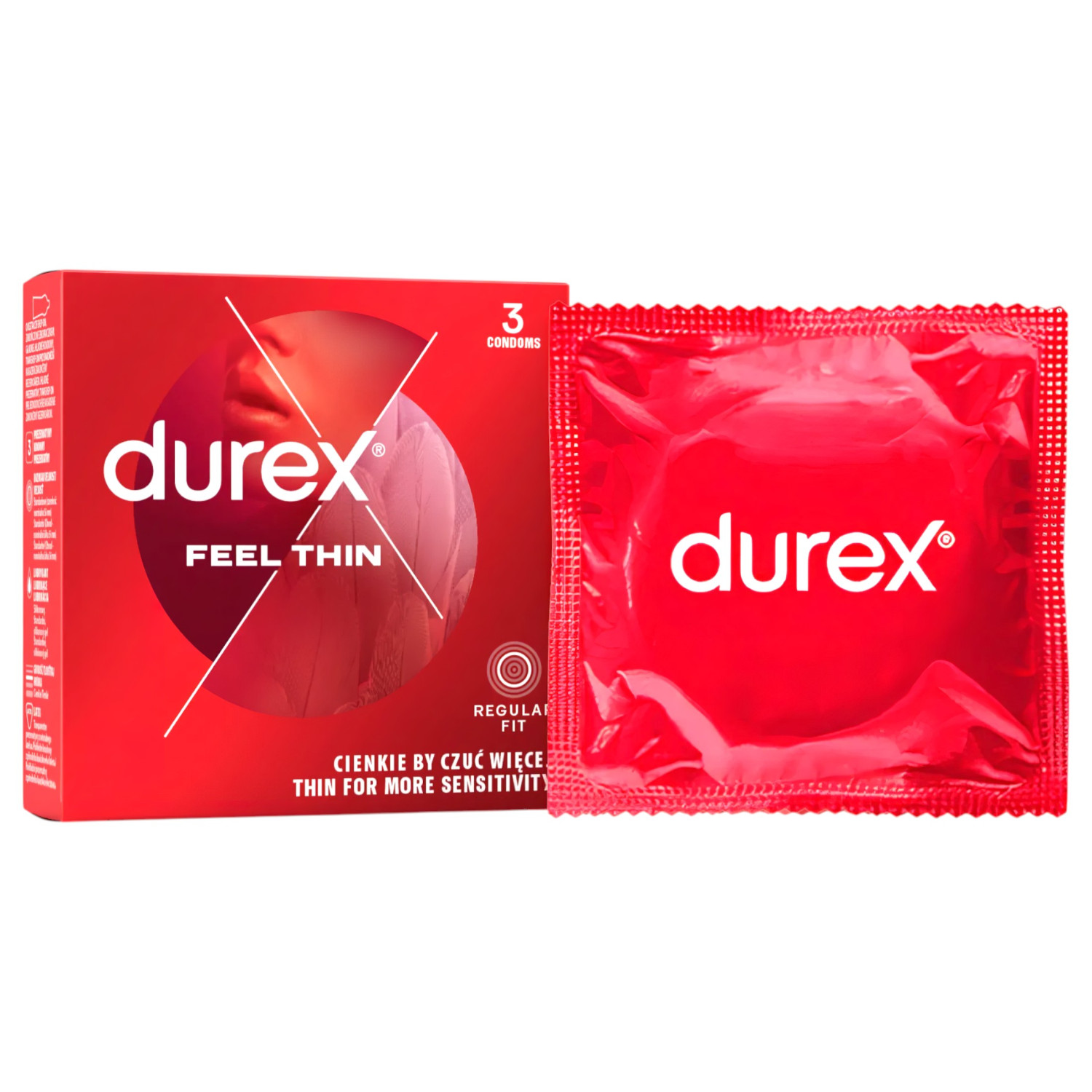 Durex Feel Thin - prezervativ s realistickým pocitem (3 ks)