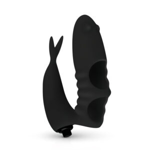 Easytoys - prstový vibrátor 2v1 - černý