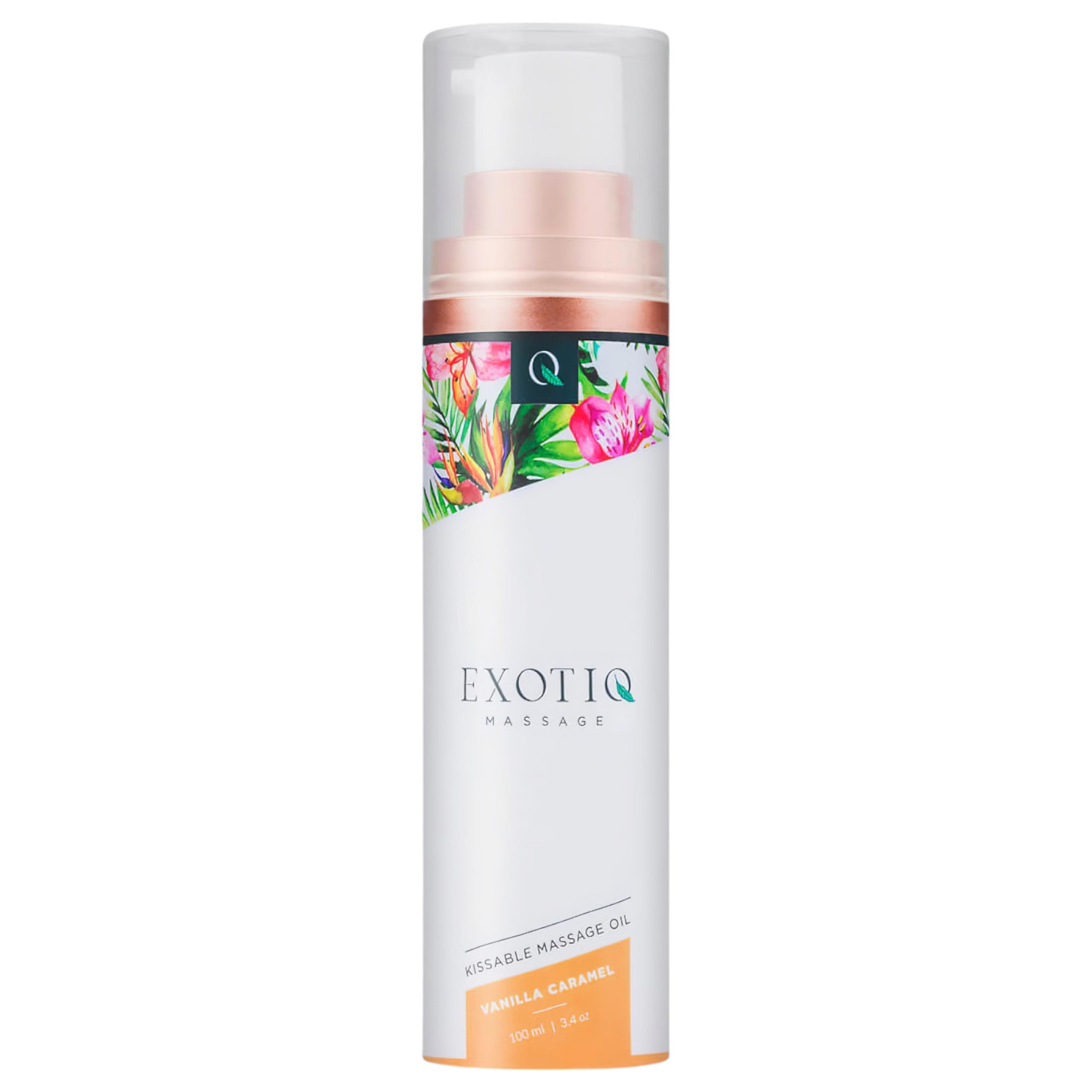 Exotiq - masážní olej s vůní vanilky a karamelu - 100 ml
