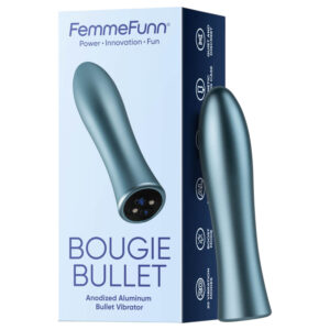 FemmeFunn Bougie - vibrátor z hliníku - prémiový - stříbrný