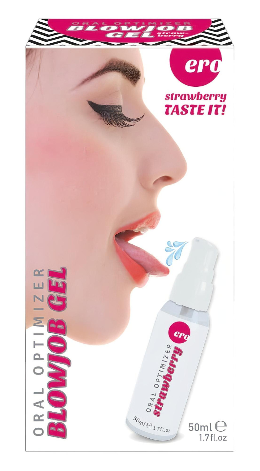 HOT - Gel na orální sex - lubrikační gel na orál - jahoda (50 ml)