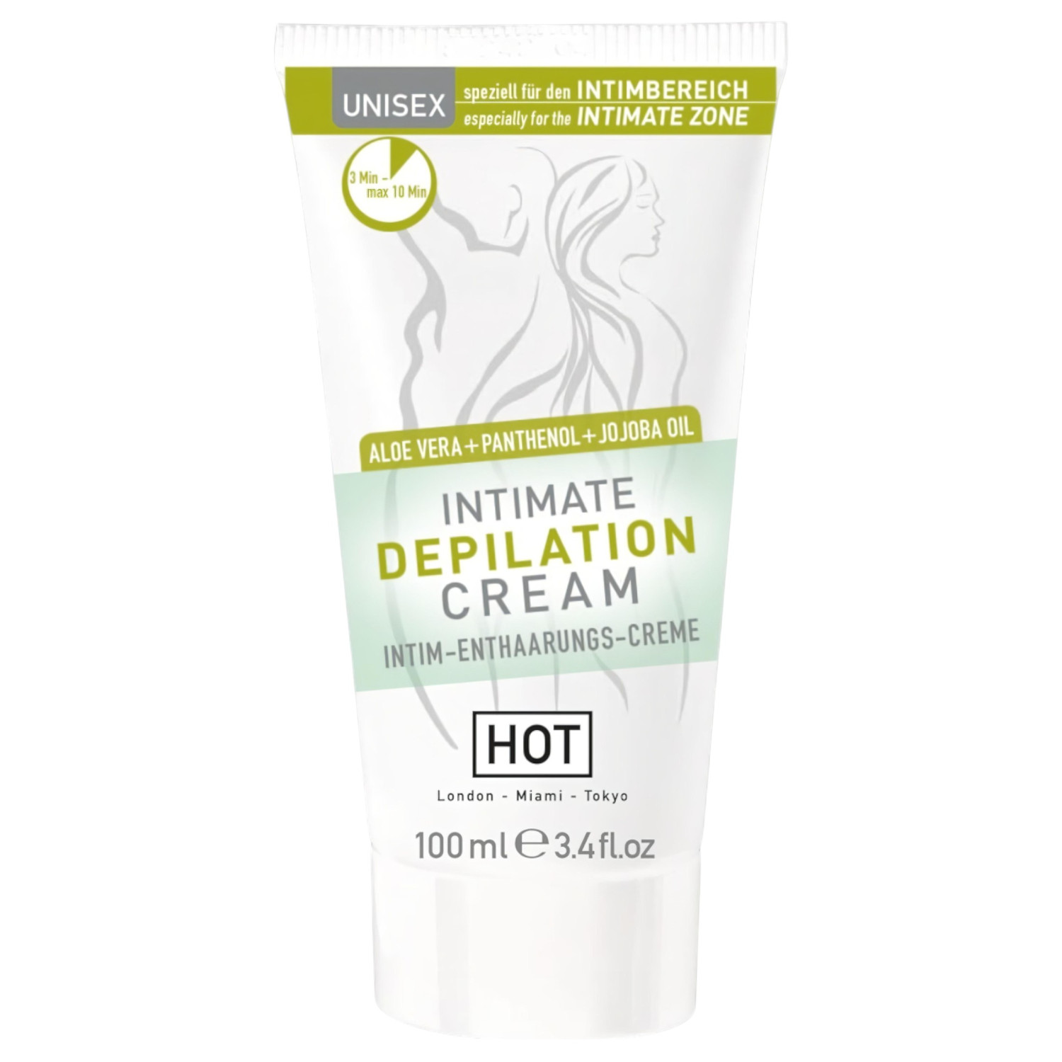 HOT Intimate - intim depilační krém se špachtlí - 100 ml