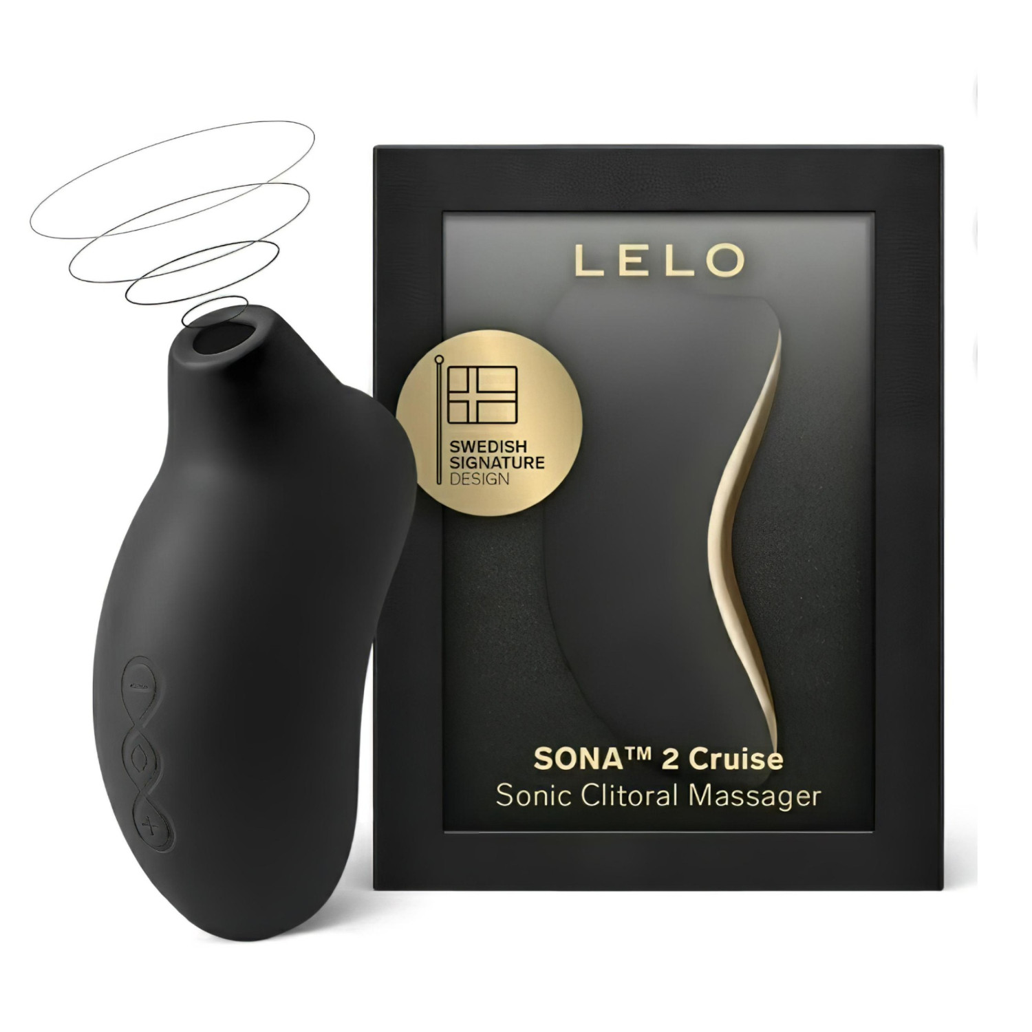 LELO Sona 2 Cruise - stimulátor klitorisu s vlnami - černý