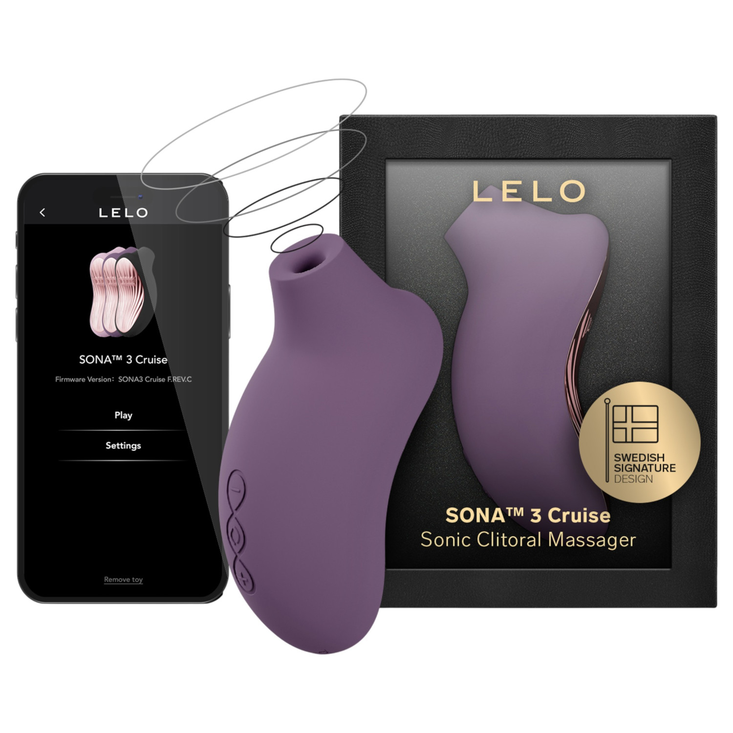 LELO Sona 3 Cruise - stimulátor klitorisu vlny - fialový