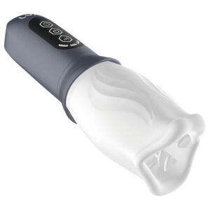LUX Active First Class - rotační masturbátor - bílá/šedá