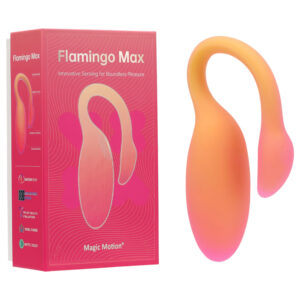 Magic Motion Flamingo Max - vibrátor ve tvaru vajíčka ovládaný aplikací (oranžový)