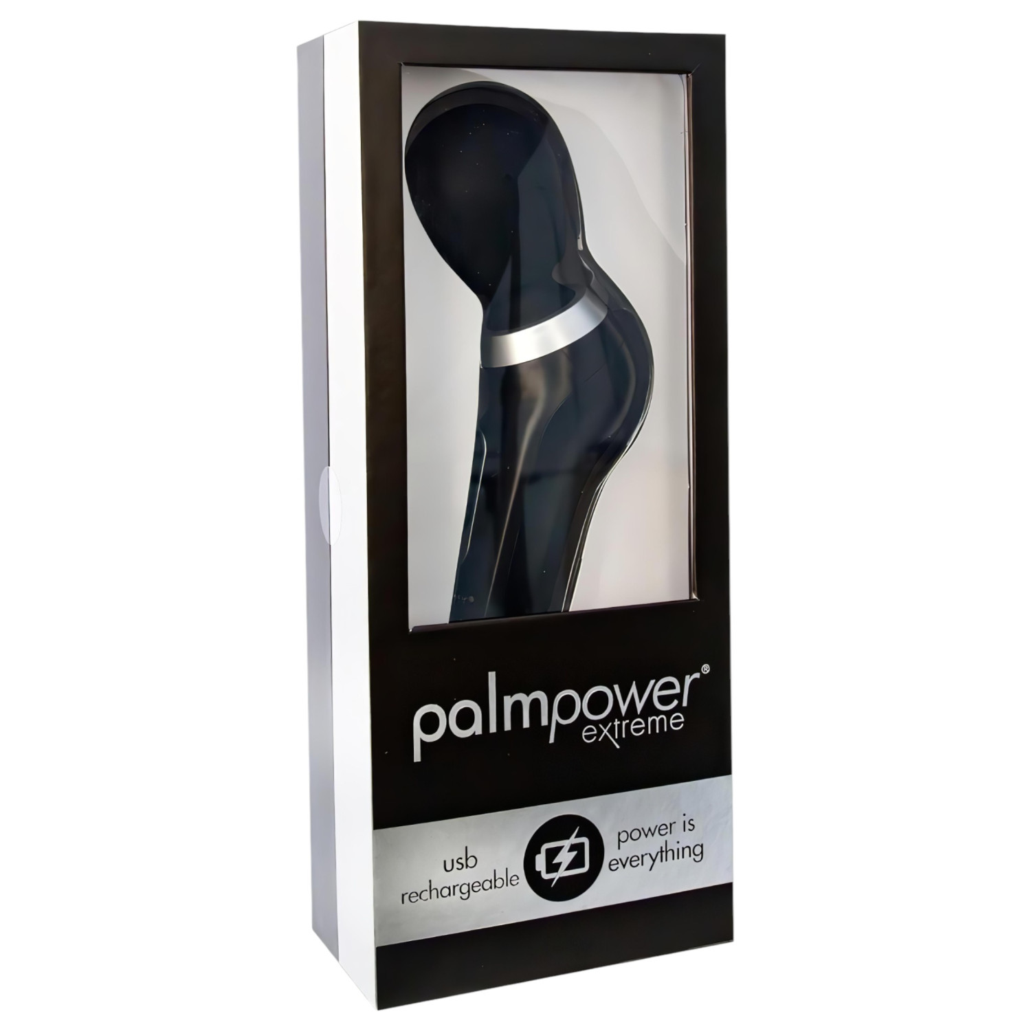 PalmPower Extreme - masážní vibrátor - dobíjecí - černý