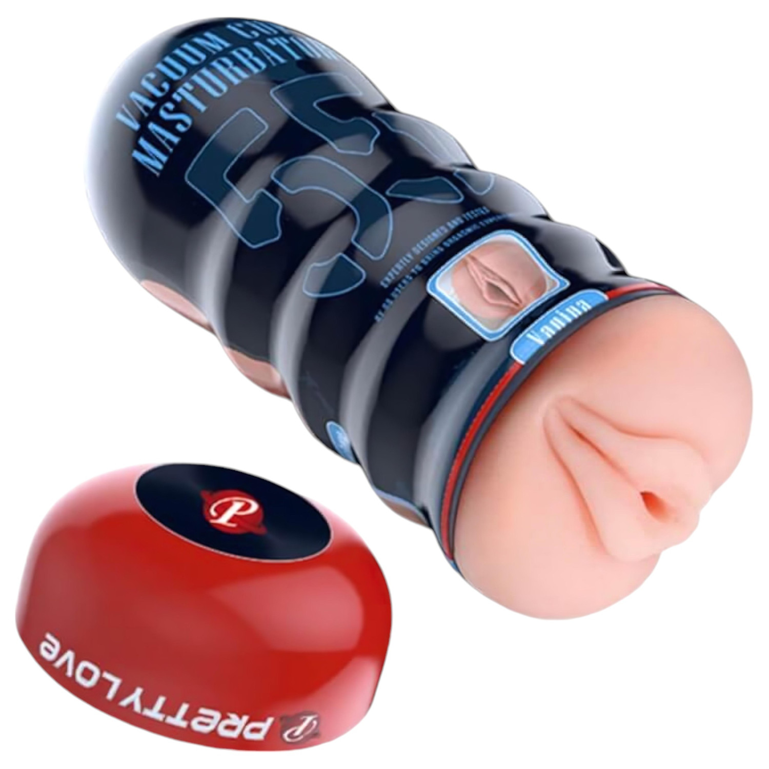 Pretty Love Vacuum Cup - realistická umělá vagína masturbátor (tělová barva)
