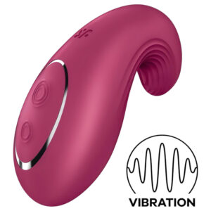 Satisfyer Dipping Delight - vibrační stimulátor klitorisu - akumulátor - červený