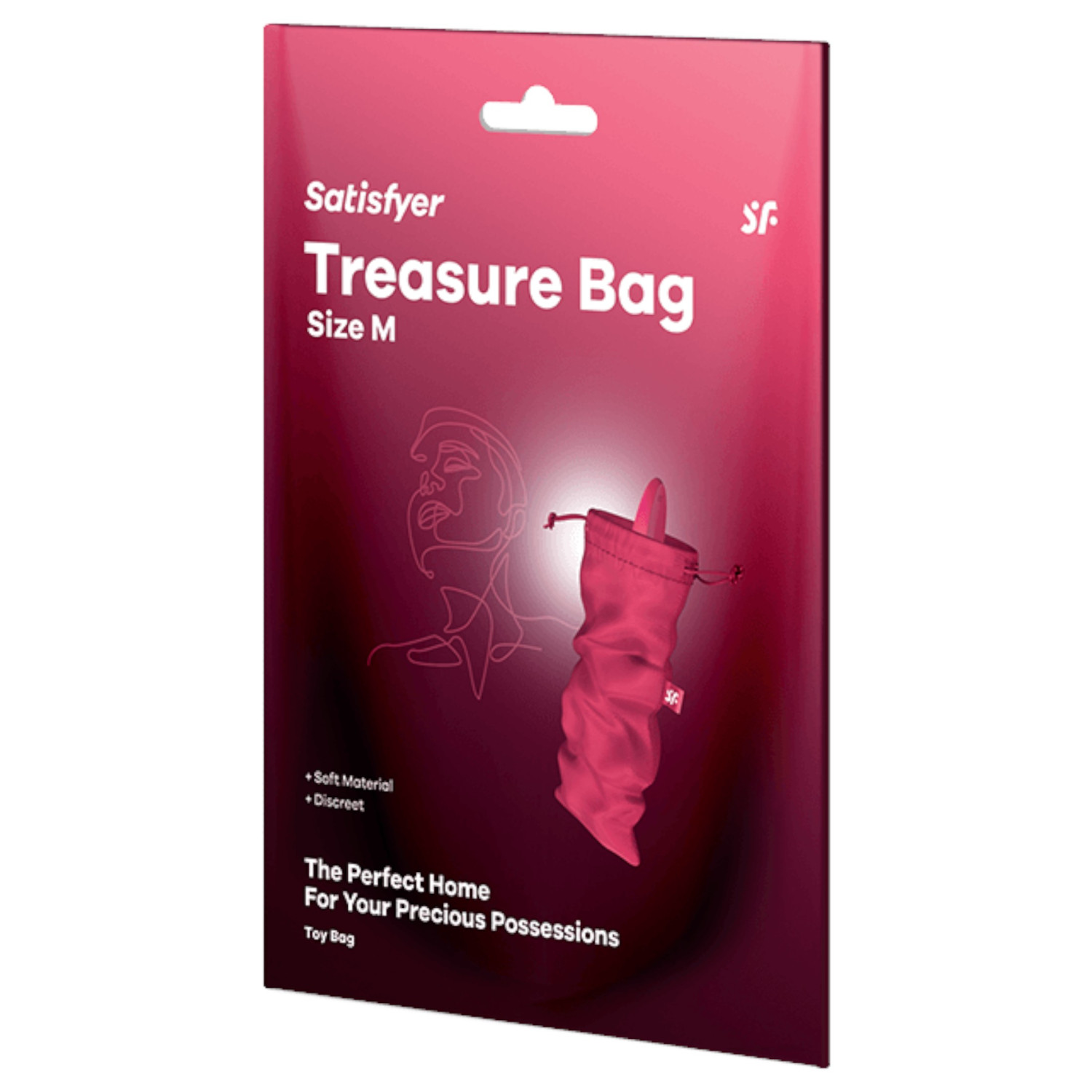 Satisfyer Treasure Bag M - diskrétní taška na uložení sexuálních hraček (růžová)
