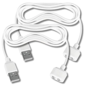 Satisfyer - magnetický USB nabíjecí kabel - 2 ks - bílý