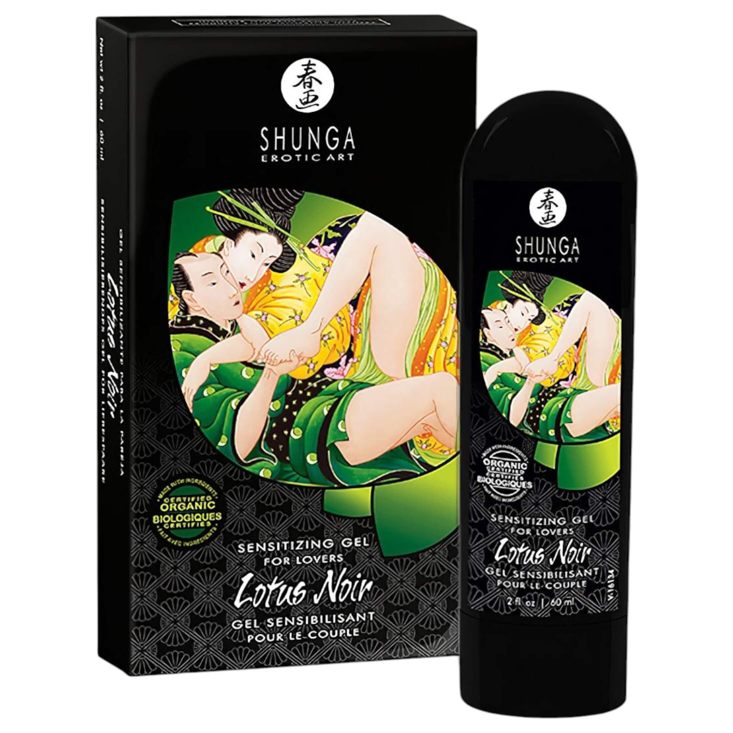 Shunga Lotus Noir - unisex stimulační gel (60 ml)