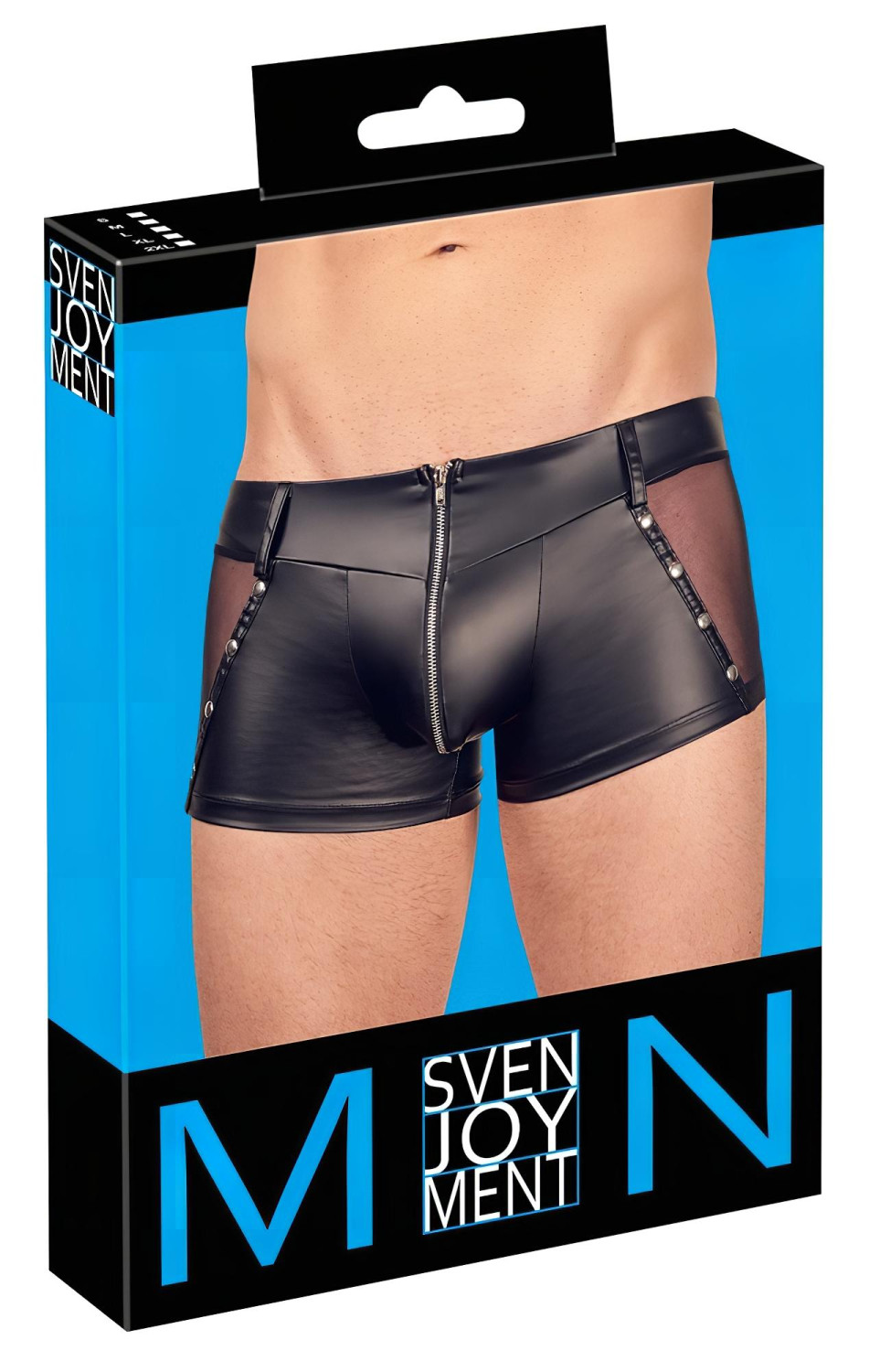 Svenjoyment - pánské lesklé boxérky - černé - M