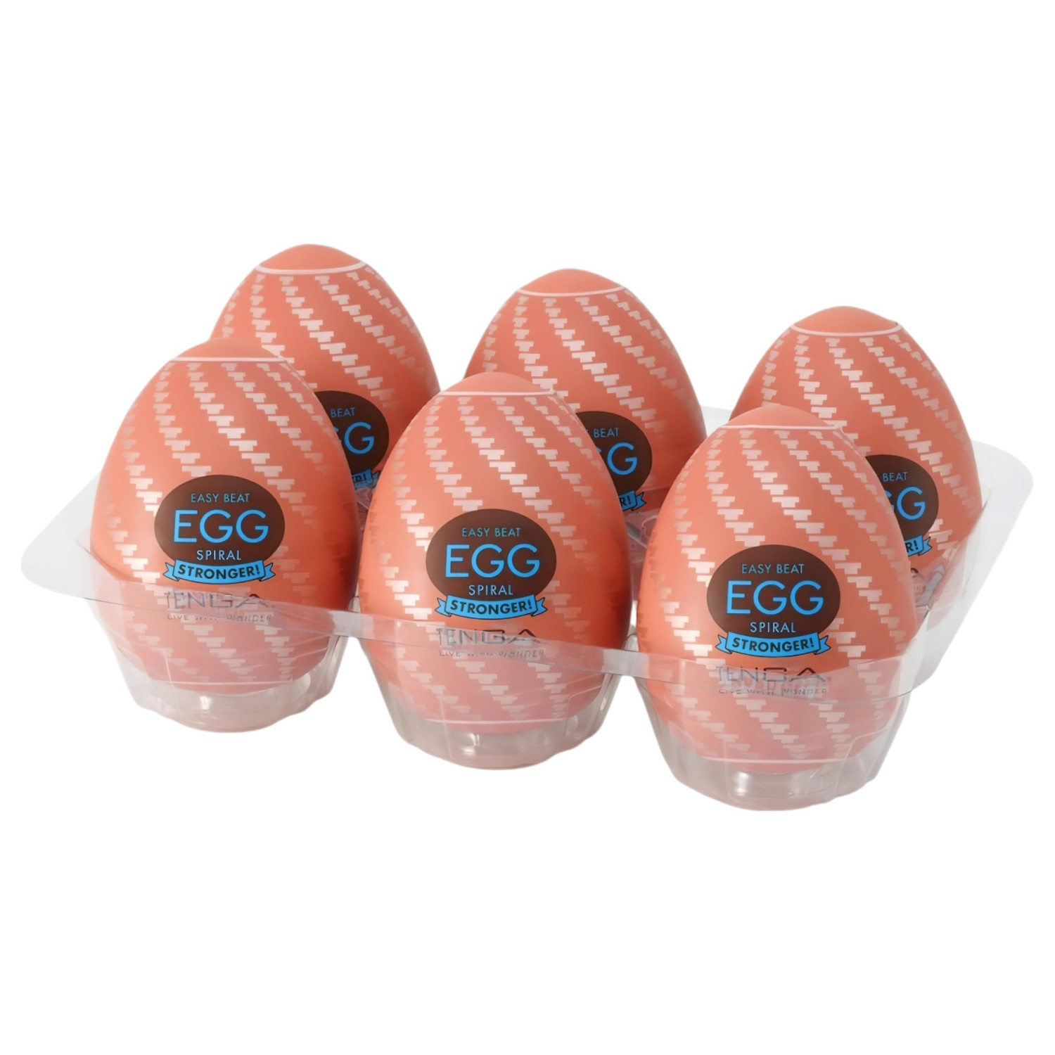 TENGA Egg Spiral Stronger - masturbační vajíčko - sada 6 kusů