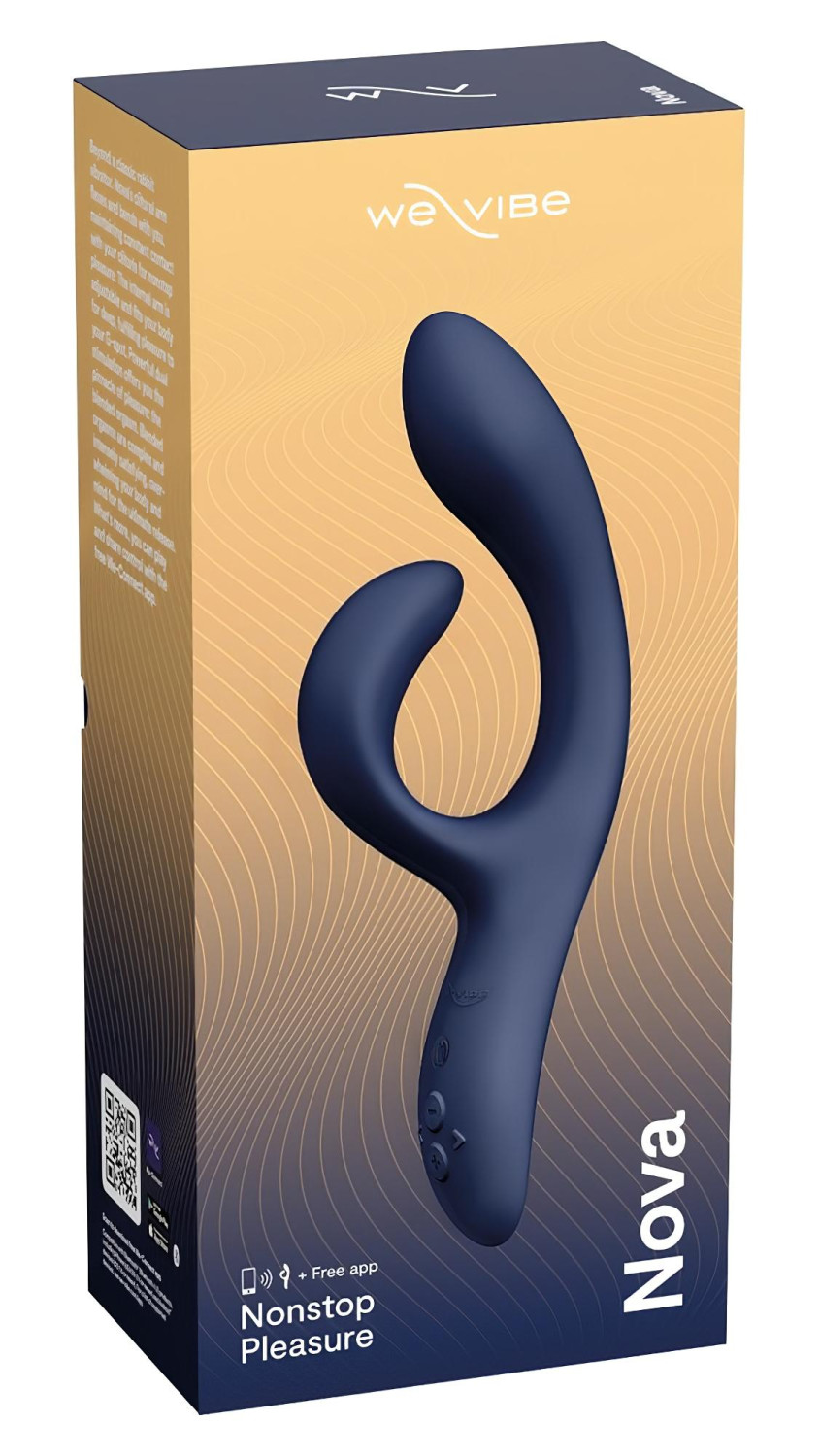 We-Vibe Nova 2 - flexibilní vibrátor s klitorálním raménkem ovládaný aplikací (modrý)