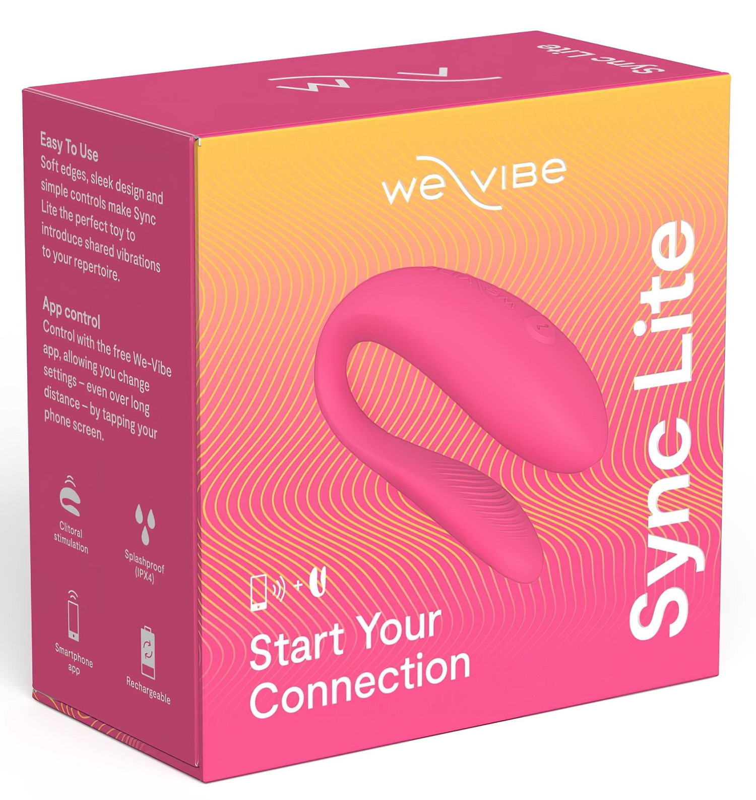 We-Vibe Sync Lite - párový vibrátor s aplikací a dálkovým ovládáním (růžový)