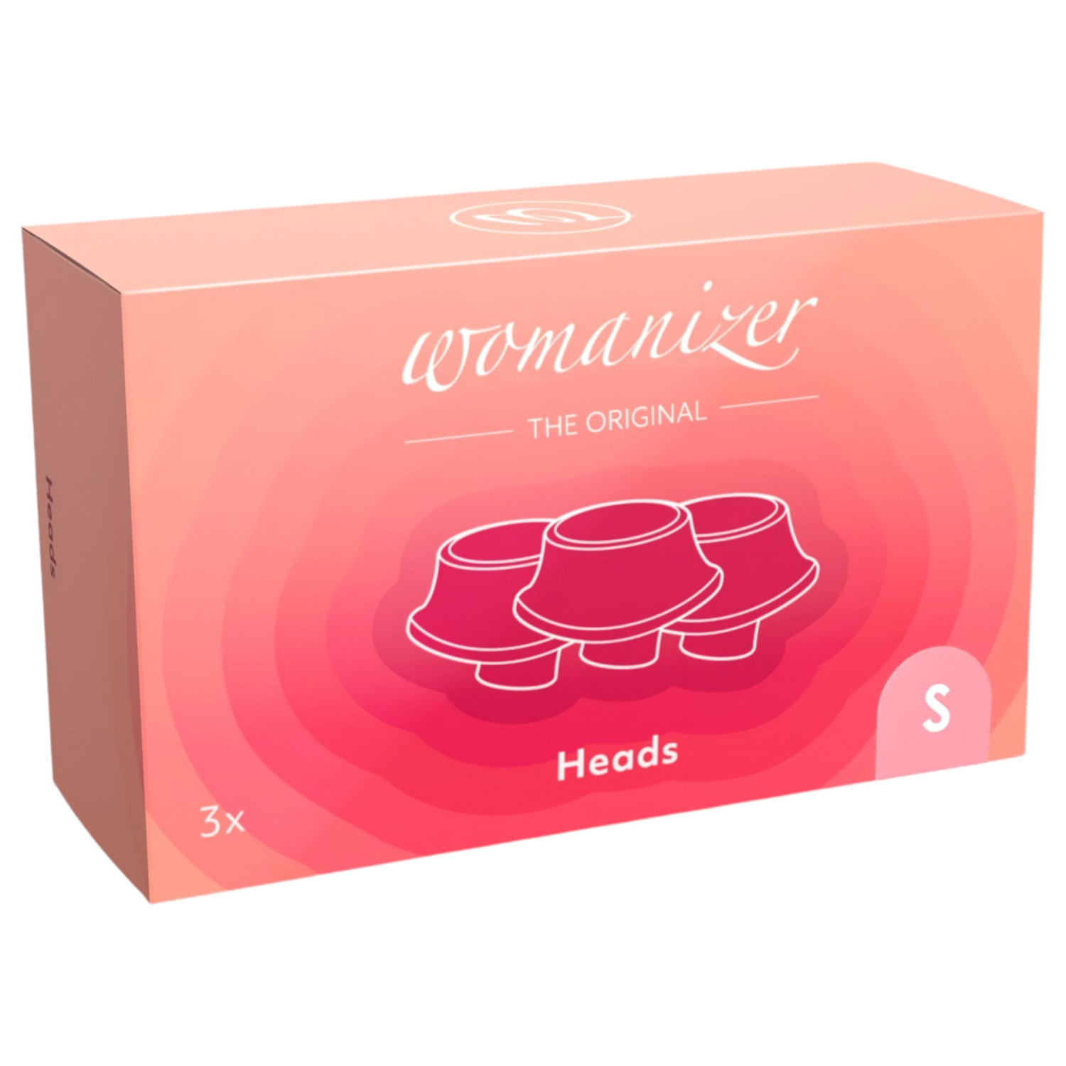 Womanizer - sada náhradních sacích nástavců - růžová - 3 ks