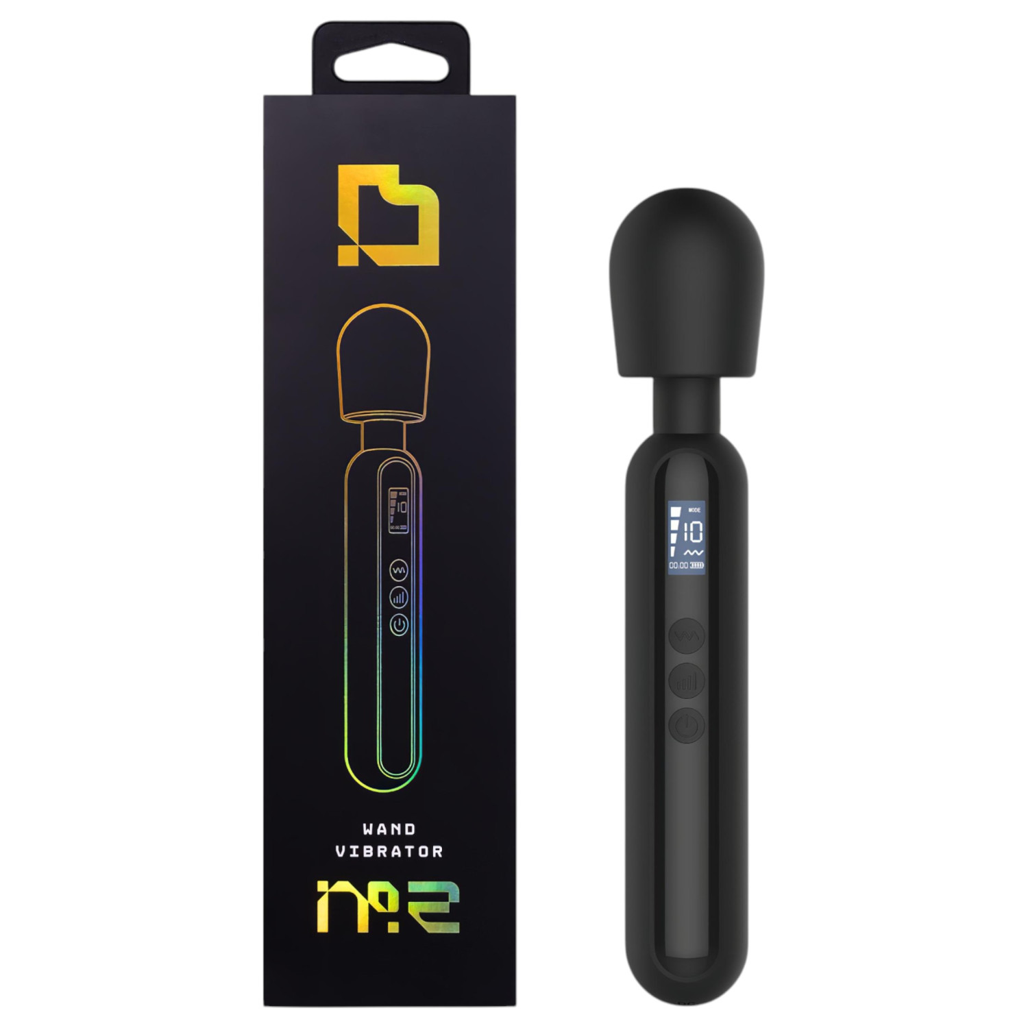 BLAQ - vibrátor s digitální masáží - velký - černý