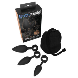 Bathmate Anal Training Plugs - sada análních kolíků (černá)