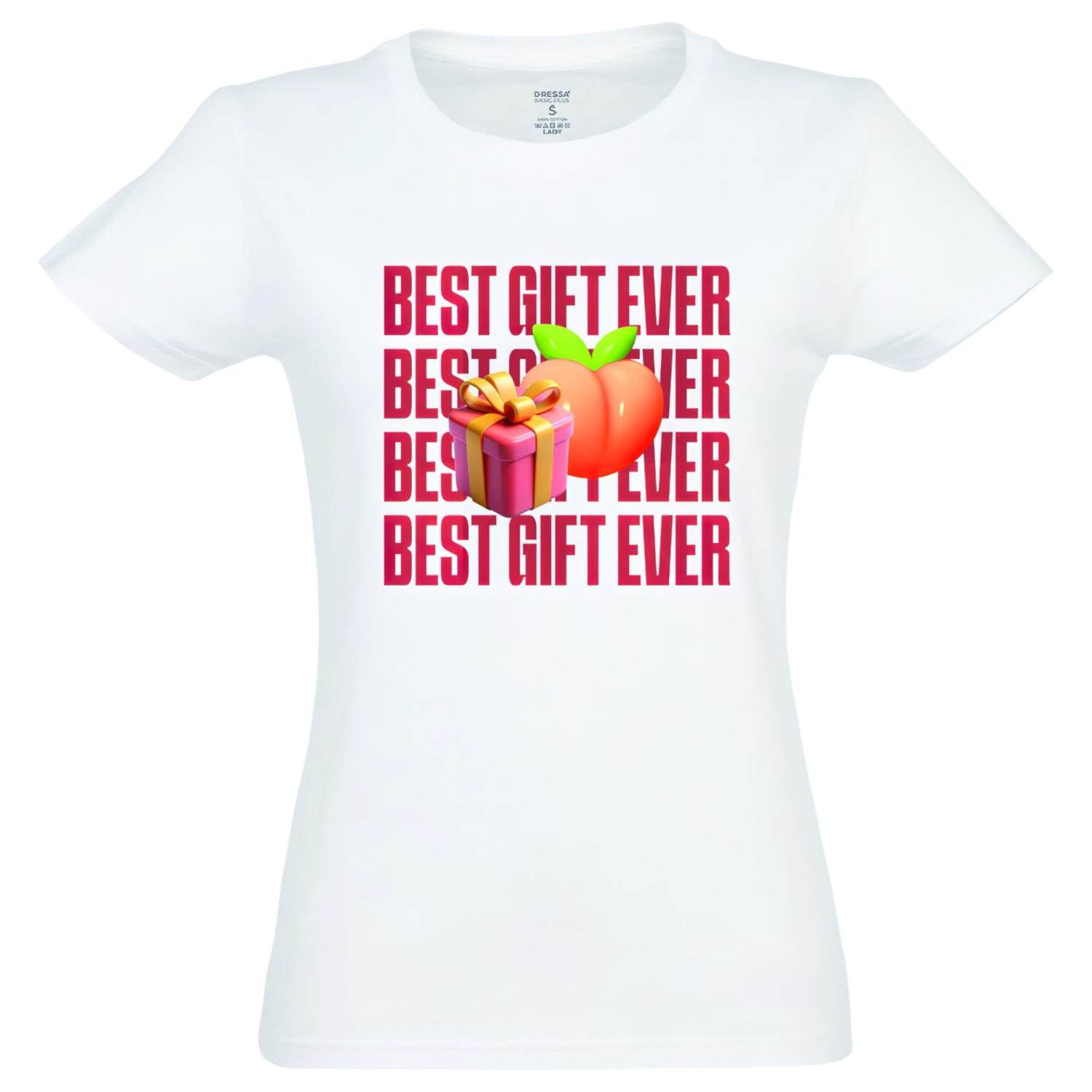 Best Gift Ever - dámské tričko - bavlna - bílá - XL