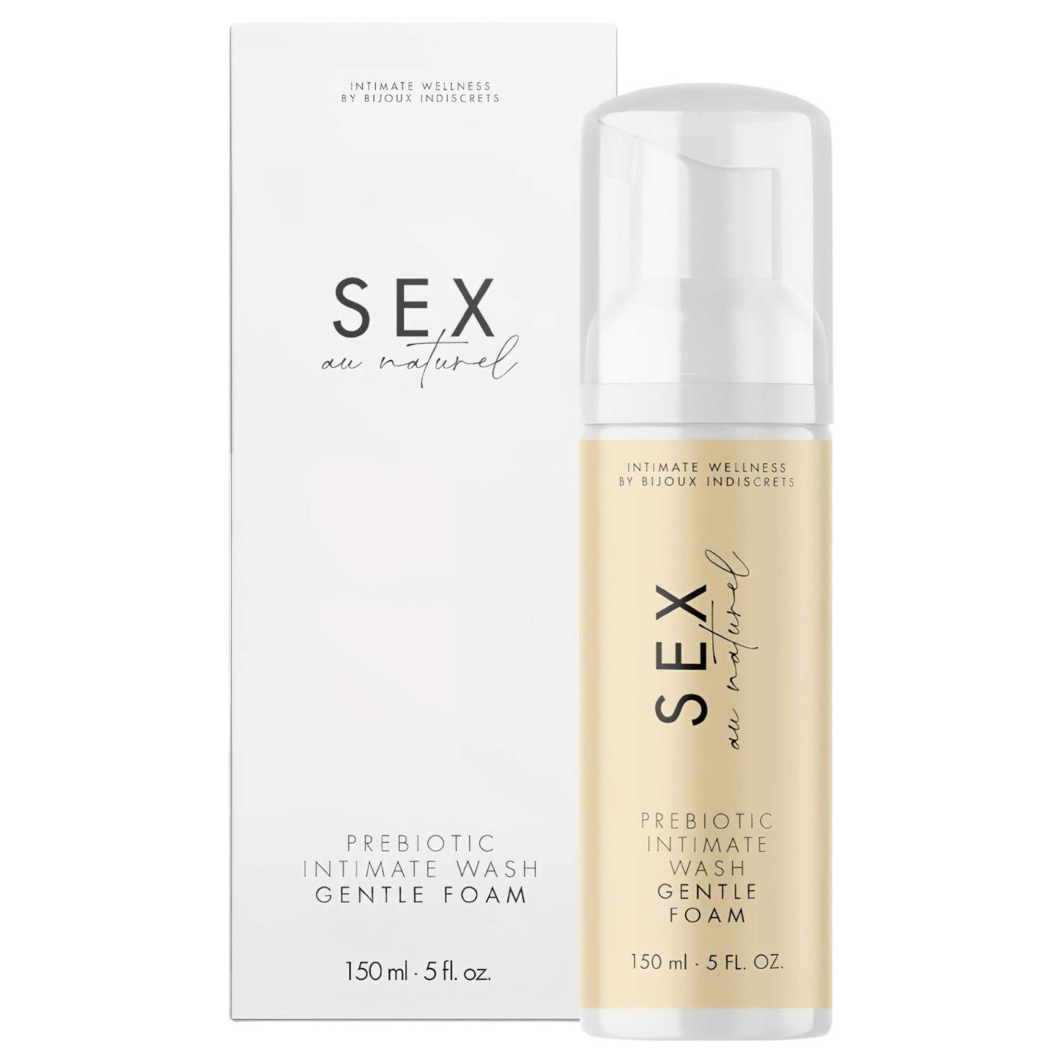 Bijoux Indiscrets Sex au Naturel - prebiotická intimní mycí pěna (150 ml)