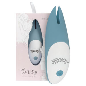 Bloom Tulip - vibrátor na klitoris - akumulátorový silikonový - tyrkysový