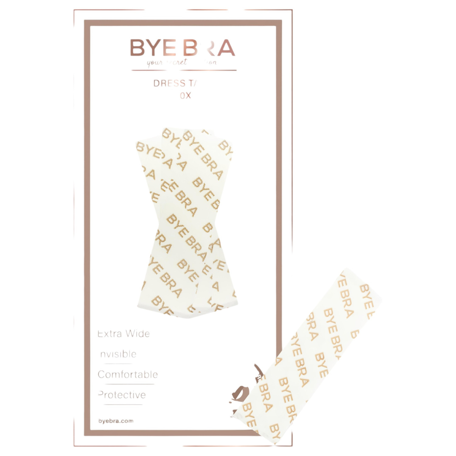 Bye Bra - oboustranná páska na uchycení oblečení - 20 ks