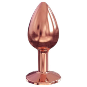 Dorcel Diamond Plug S - hliníkový anální kolík - malý (růžové zlato)