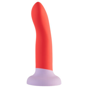 Dreamtoys Love Signal - dvoubarevné silikonové dildo střední (červené)