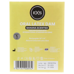 EXS banánový lízací ubrousek - latexová ochranná rouška (1 ks)