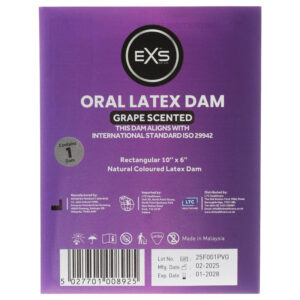 EXS hroznový lízací ubrousek - latexová ochranná rouška (1 ks)