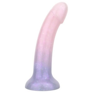 EasyToys Mermaid - třpytivý dildo - 15 cm (růžové)